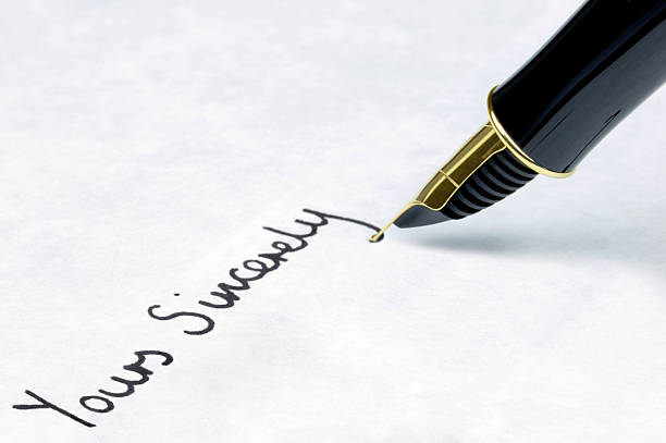 Yours Sincerely Stock Photo - Download Image Now - Color Image