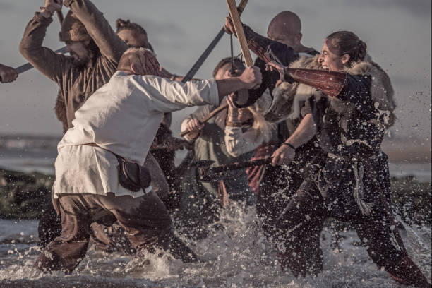 istock Vikings in the sea 1047731814
