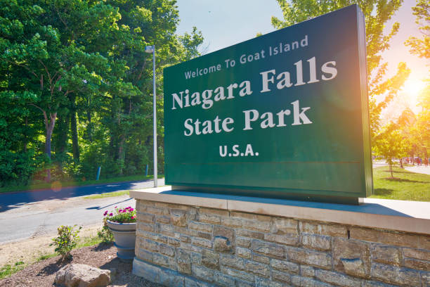 istock Niagara Falls State Park entrance 1047732310