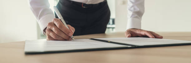 istock Businessman signing contract 1047737736
