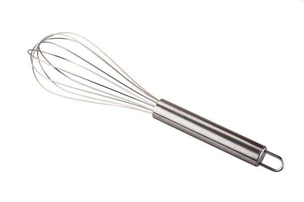 istock Stainless whisk isolated on white background 1047738434