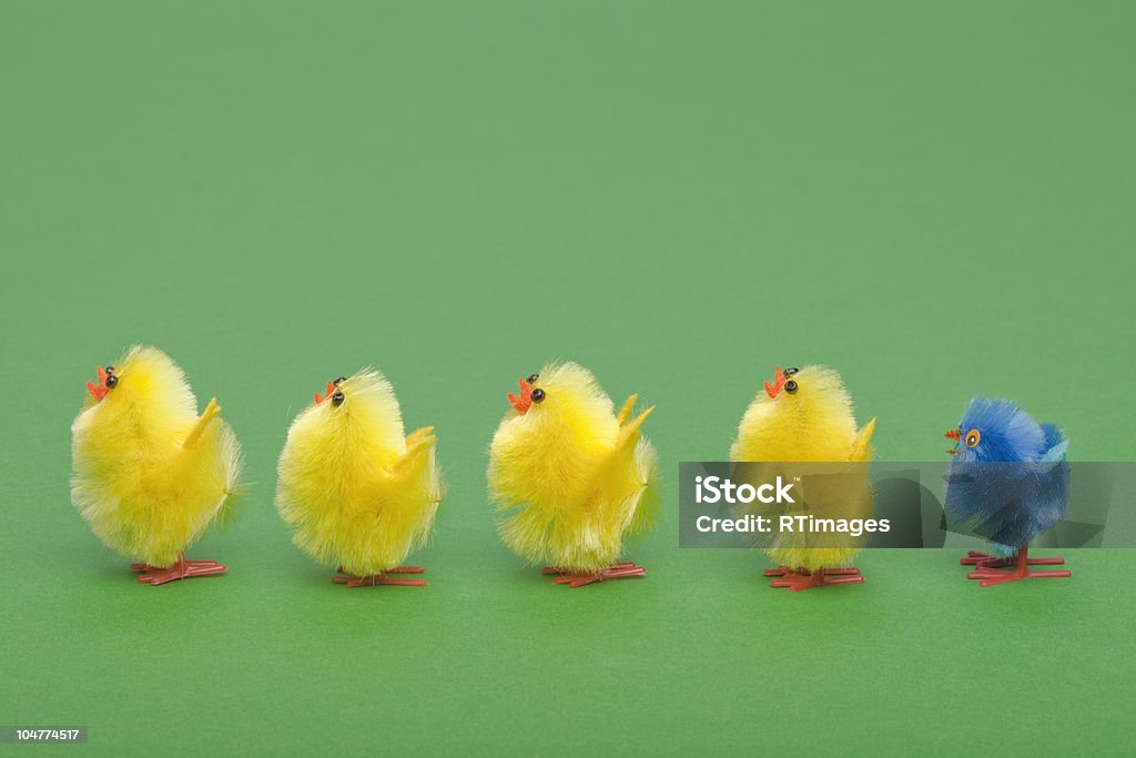 Poussins de Pâques en ligne - Photo de Abstrait libre de droits