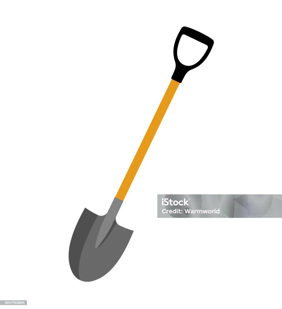 삽 벡터 일러스트레이션 갈색에 대한 스톡 벡터 아트 및 기타 이미지 - 갈색, 개념, 개념과 주제 - iStock