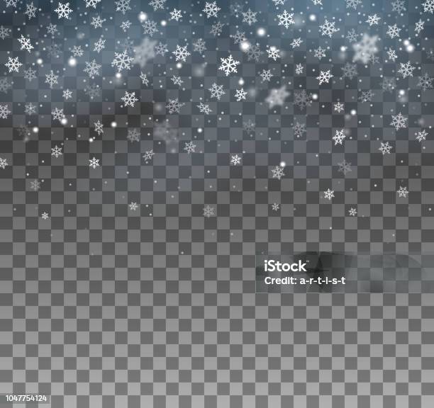 Blizzard Background Stock Illustration - Download Image Now - Snowflake Shape, Snow, Backgrounds