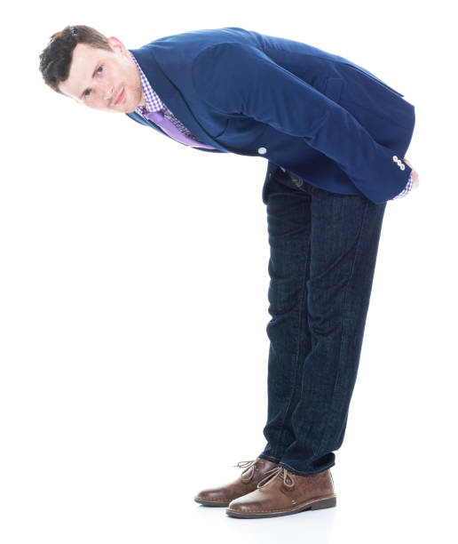 istock Side view of businessman bowing 1047756242