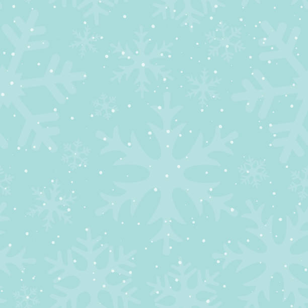 ilustrações de stock, clip art, desenhos animados e ícones de seamless winter pattern with snowflakes and falling snow. new year and christmas snowy background. tileable backdrop with snowfall. vector illustration. - christmas snow child winter