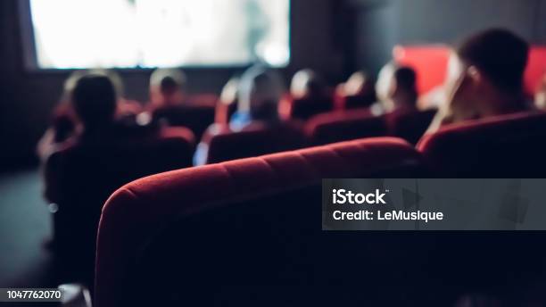 Small Movie Theater Stock Photo - Download Image Now - Movie Theater, Movie, Watching