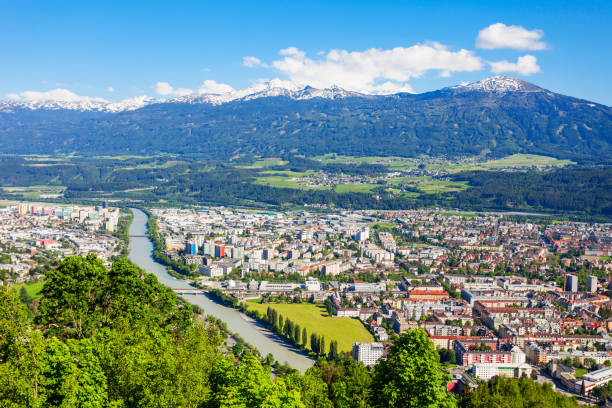 istock Innsbruck aerial panoramic view 1047762098