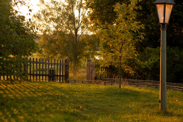 Landscape. Mikhailovsky stock photo