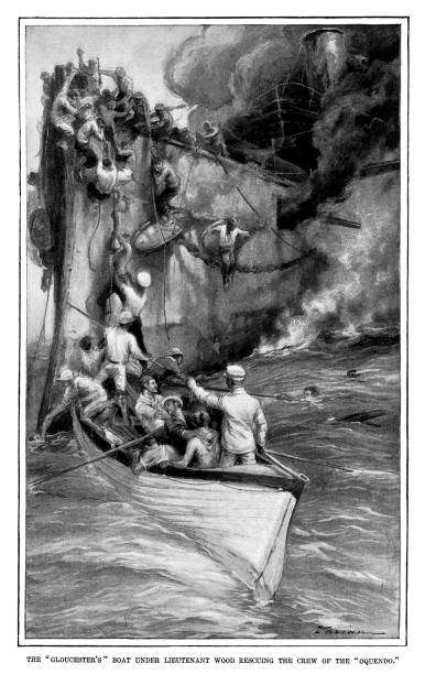 istock The Gloucester's boat rescuing the crew of the Oquendo 1047762414