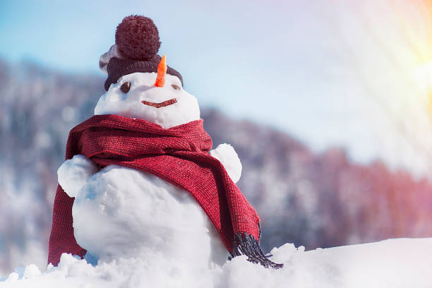 istock Snowman with Red Hat and Scarf 1047768778