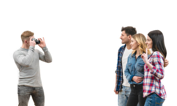 istock The four people make a photo on the white background 1047775442
