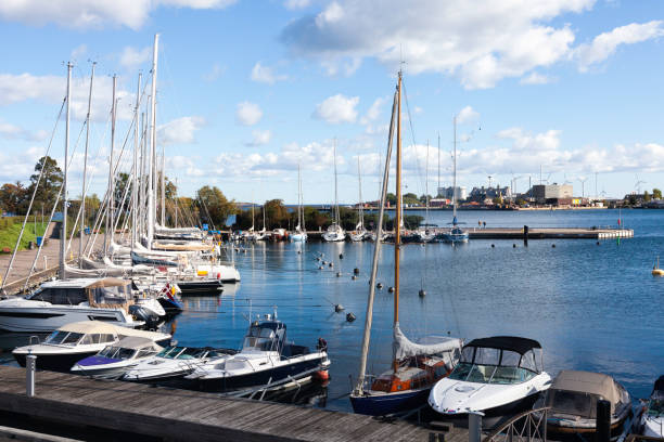 istock Docked Boats in Copenhaven Denmark 1047775558