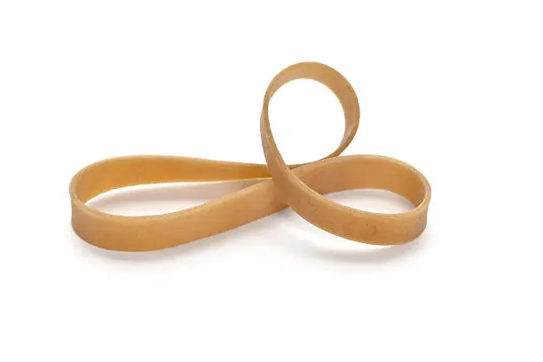 Rubber Band with white background