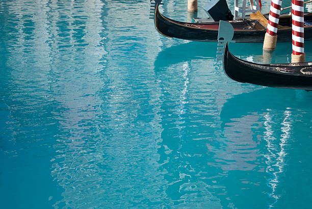 Venetian Gondola at a Las Vegas Hotel stock photo