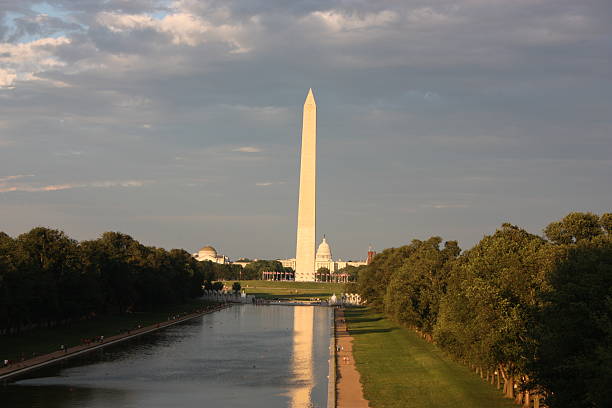 istock Washington Monument and Capitol at dusk 104778193