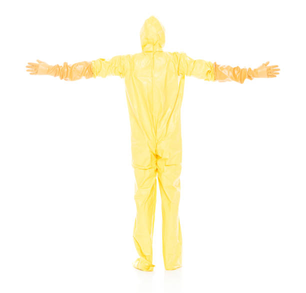 istock Man in protective clothing with arms outstretched 1047791528