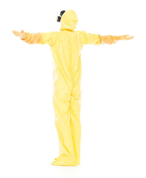 istock Man in protective clothing with arms outstretched 1047791548