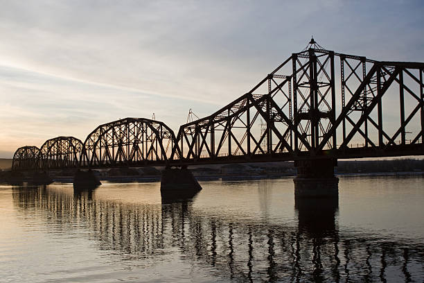 istock Railroad Bridge over the Missouri River 104779451
