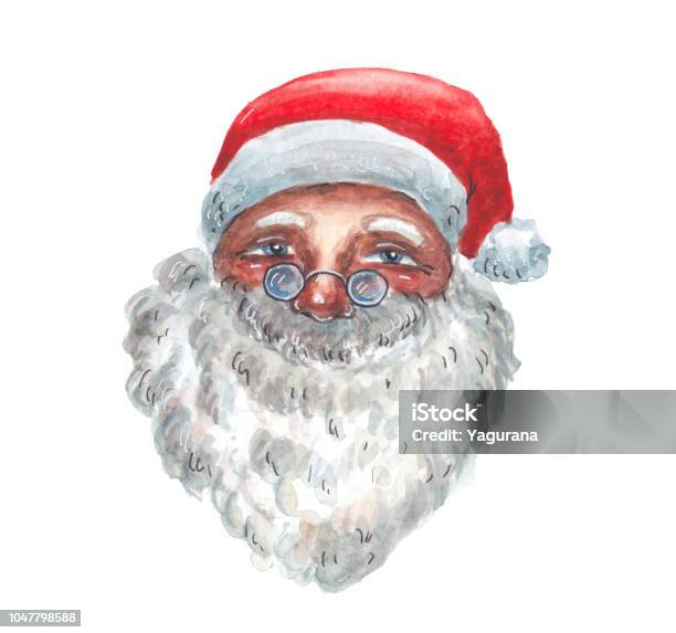 Good And Wise Santa Claus Stock Illustration - Download Image Now - Beard, Men, Old