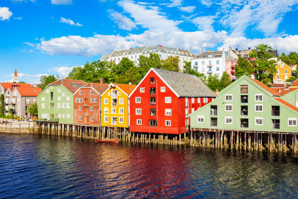 istock Colorful old houses, Trondheim 1047799076