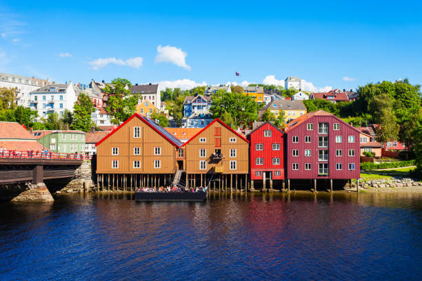 istock Colorful old houses, Trondheim 1047799120