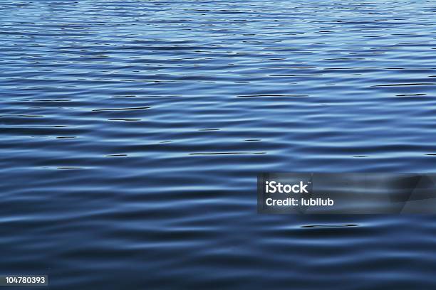 Soft Blue Waves Water Surface On Sea Stock Photo - Download Image Now - Water, Lake, Rippled