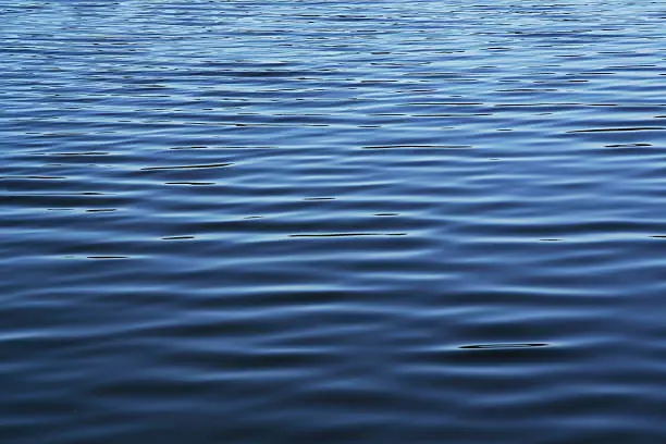 Photo of Soft blue waves - water surface on sea
