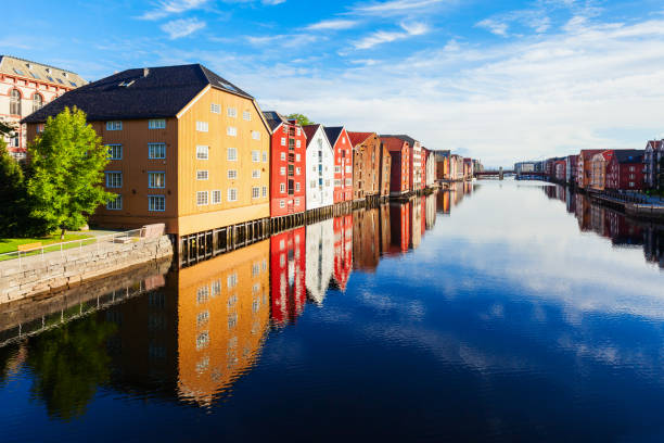 istock Old houses in Trondheim 1047805370