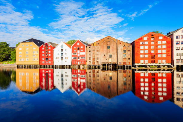 istock Old houses in Trondheim 1047805408