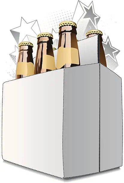 Vector illustration of Six Pack