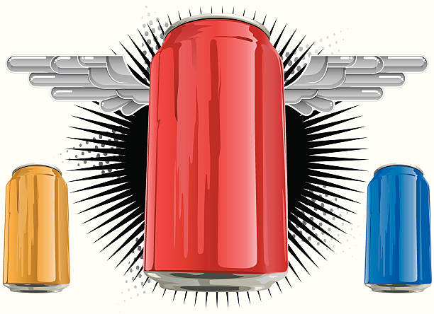 illustrations, cliparts, dessins animés et icônes de soda pop - pop art drink can can soda