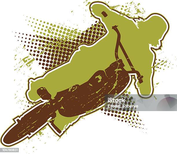 Bike Rider 2 Stock Illustration - Download Image Now - Child, Sports Ramp, Adult