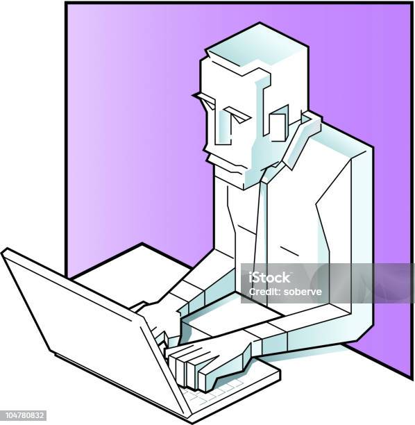 Computerman Stock Illustration - Download Image Now - Adult, Adults ...
