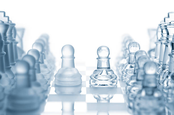 istock transparent glass chess isolated on white 104781853