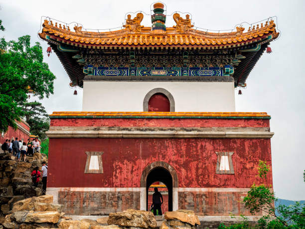 Site of Sumeru Temple at the Wanshou Longevity Hill, Summer Palace, Beijing, China Site of Sumeru Temple at the Wanshou Longevity Hill, Summer Palace, Beijing, China sumeru stock pictures, royalty-free photos & images