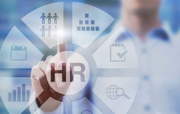 HR, human resources concept diagram HR, human resources concept diagram on touch screen Personnel stock pictures, royalty-free photos & images