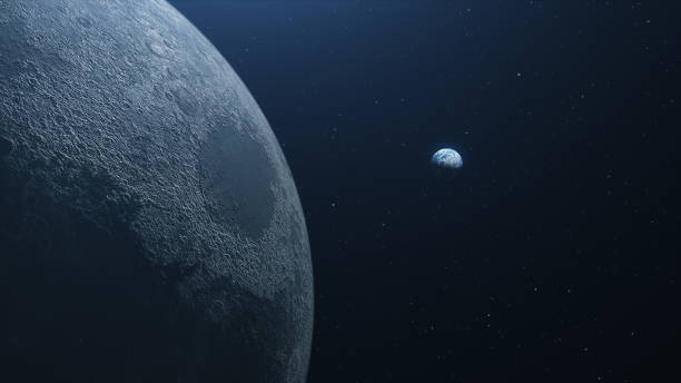istock A beautiful flight in space to the Earth from the moon 3d illustration 1047834706