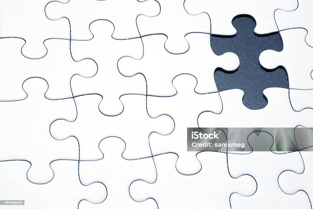 A falta um'puzzle' - Royalty-free Acabar Foto de stock