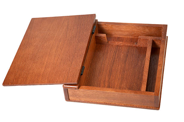 The varnished decorative casket isolated