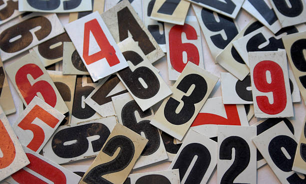 Pile of old grocery store pricing numbers