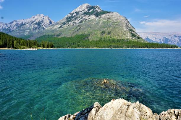 istock Rocky mountains at Lake Minnewanka, Banff, Alberta, Canada 1047881050