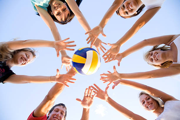 volleyball on the beach