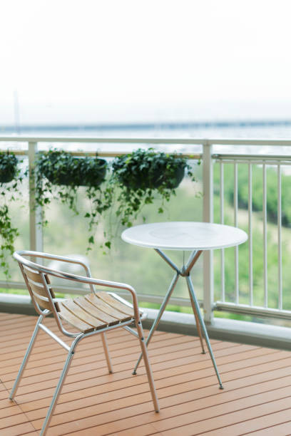 istock Balcony with sea view 1047923130