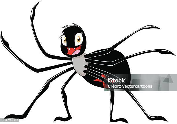 Heureuse Femme Veuve Noire Vecteurs libres de droits et plus d'images vectorielles de Araignée - Araignée, Bonheur, Enthousiaste