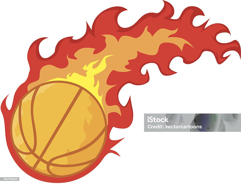 Red Hot basquete - Vetor de Basquete royalty-free