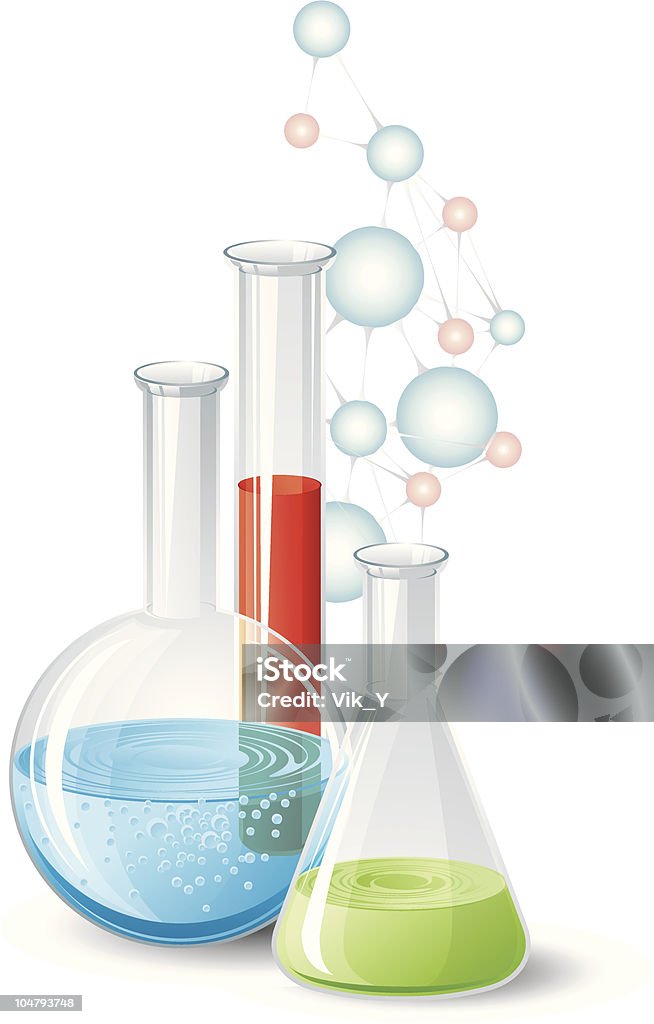 Chemie science - Lizenzfrei Abstrakt Vektorgrafik