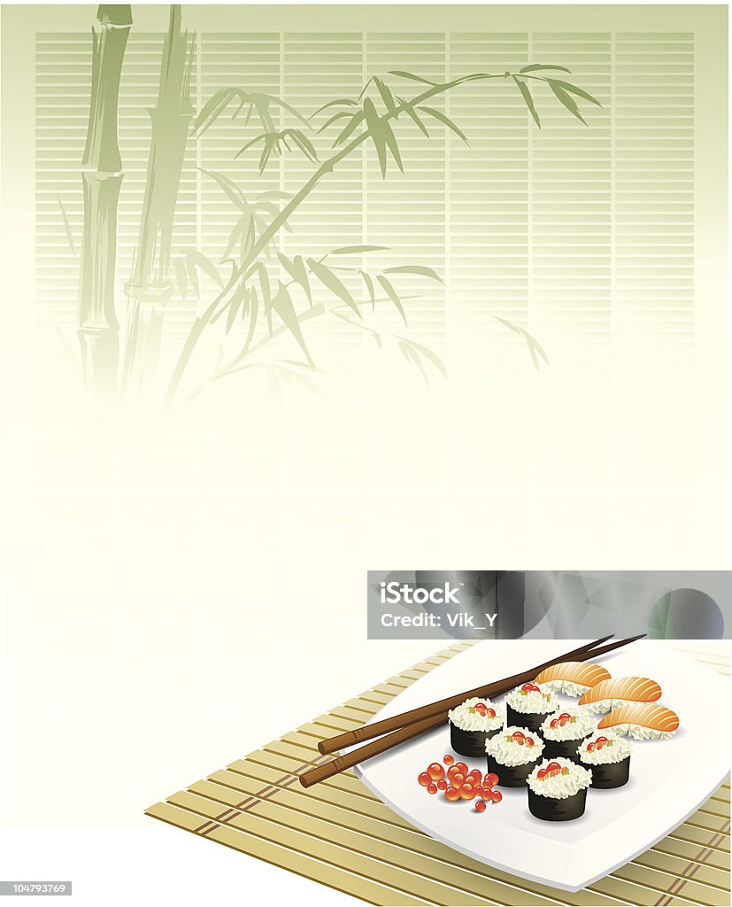 menu Japonês - Royalty-free Abstrato arte vetorial