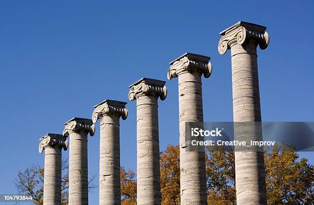 Classico Colonne - Fotografie stock e altre immagini di Colonna architettonica - Colonna architettonica, Numero 6, Albero