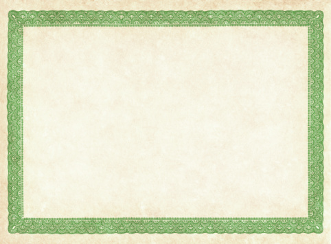 Blank vintage certificate for your copy